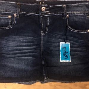 Reign denim skirt
